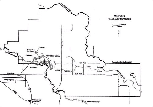 Minidoka Internment National Monument, Idaho Map