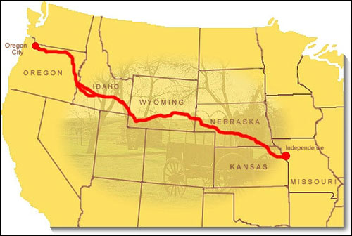 Oregon National Historic Trail, Idaho Map