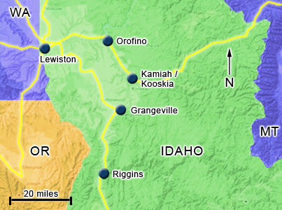Lewiston Idaho Surrounding Area
