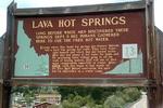 Lava Hot Springs Highway Sign